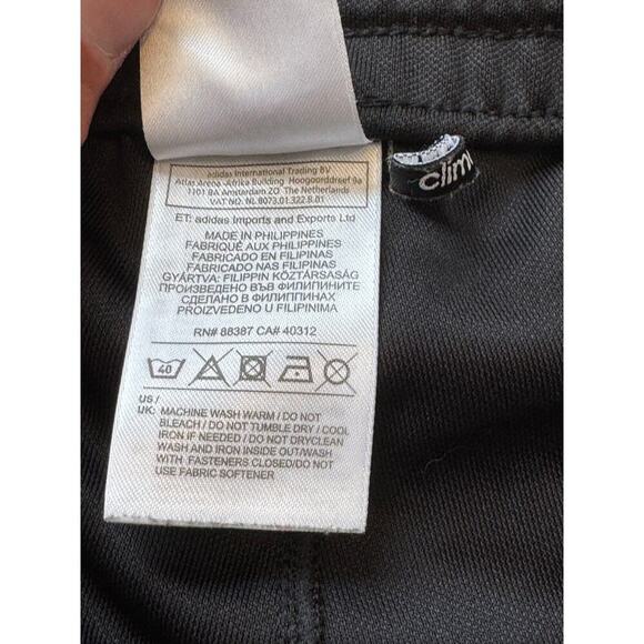 Adidas warm up track pants, Black, Purple & Yellow on sides; zippered bottoms - Picture 11 of 12